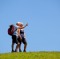 Mature couple hiking