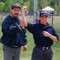 Mark Barson trains a new umpire on proper "out" mechanics