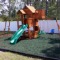 Play Set With Green Rubber Mulch 