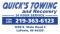 Quick's Towing logo