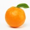 orange with leaf