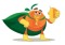 From a not-too-far distant fruit galaxy comes an orange hero full of Vitamin C! The FL Dept. of Citrus presents Captain Citrus!
