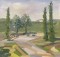 Ellen Joyce Trayer's painting: Cedars in the Maremma
