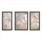 set of 3 tiger wall mirror tiles