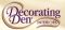 Decorating Den Interiors is an award-winning international decorating company. Let The Siddons Design Team come to you to create your dream home!