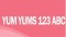 Yum Yums 123 Abc logo