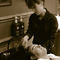 hair wash at State Street Barbers in Boston's South End